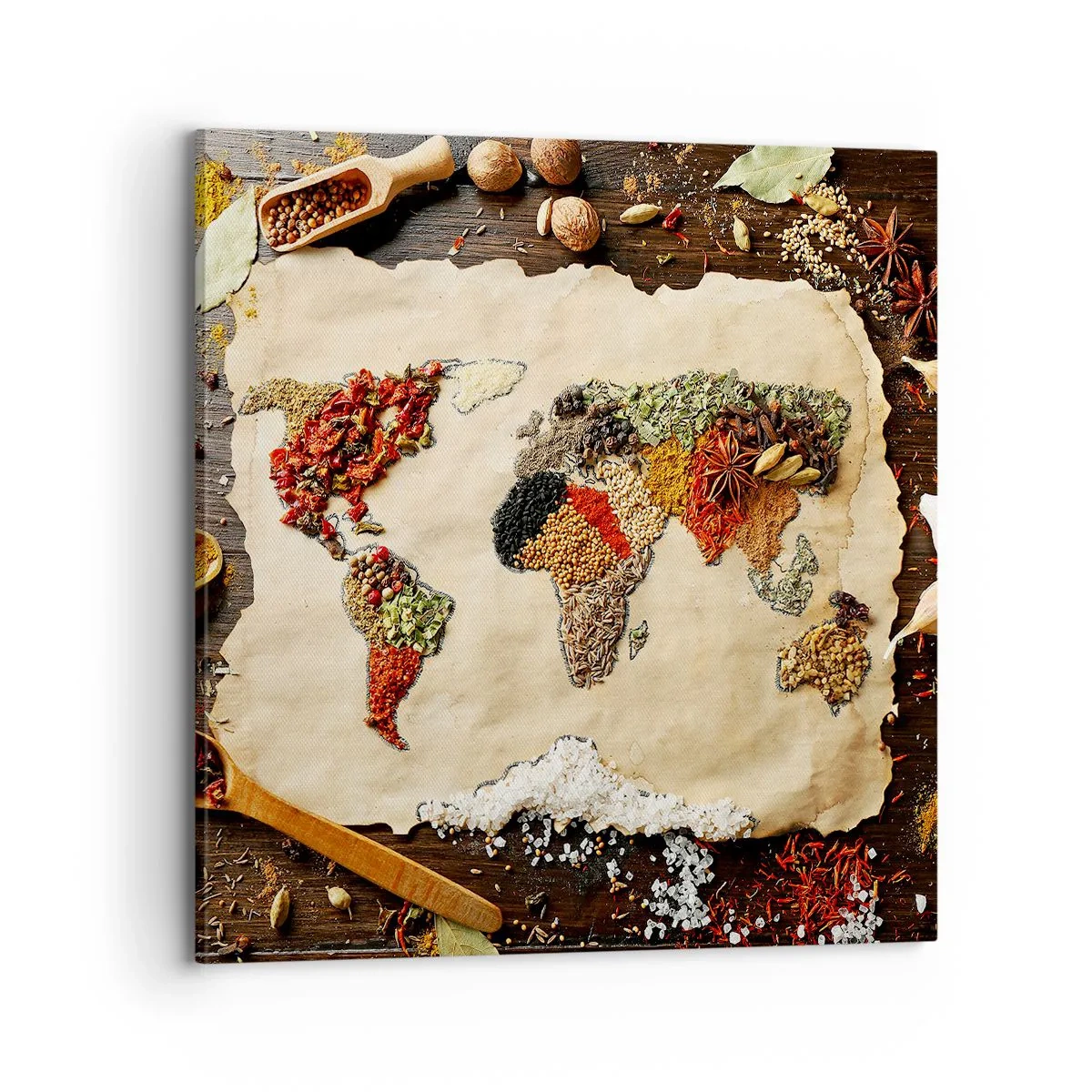 Quadro em tela - Todos os gostos do mundo - 70x70 cm