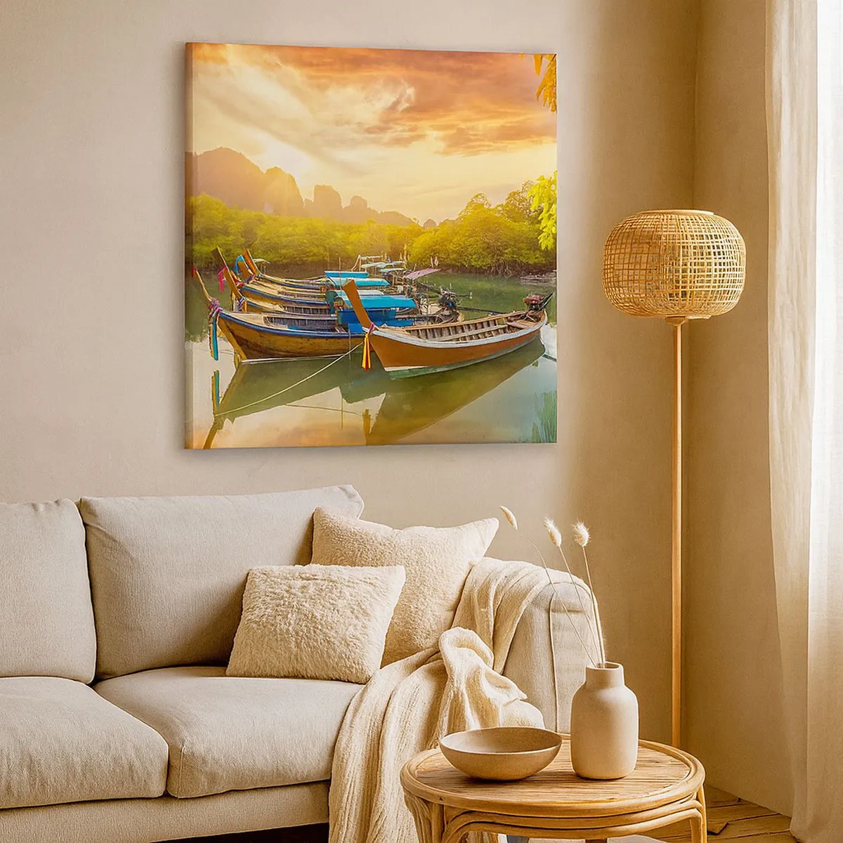 Quadro em tela - Antes de um dia agitado - 30x30 cm