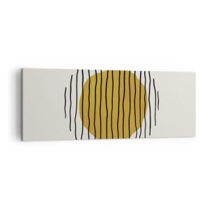 Quadro em tela - Abstração a tremer com o calor - 140x50 cm