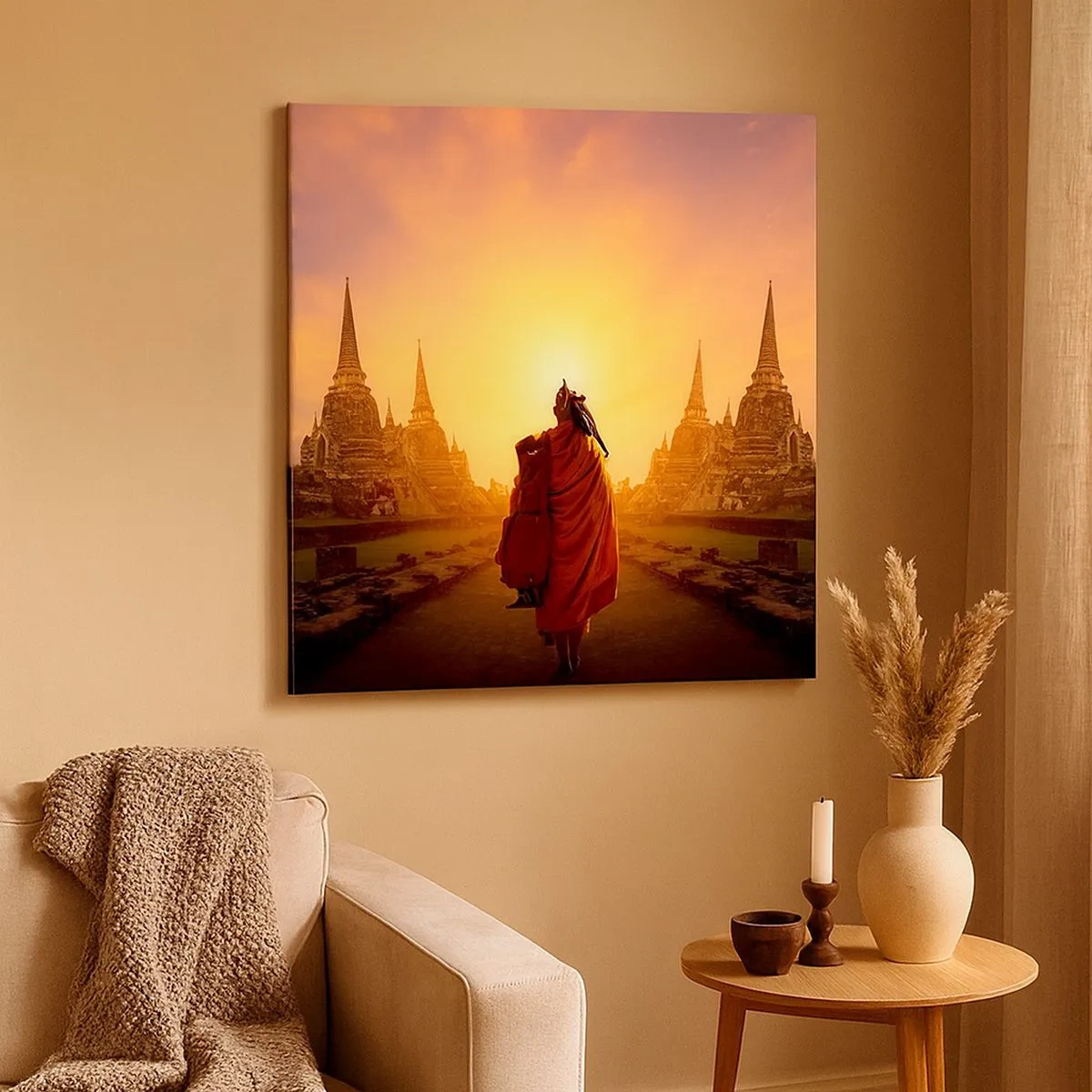 Quadro em tela - Em paz para a eternidade - 30x30 cm