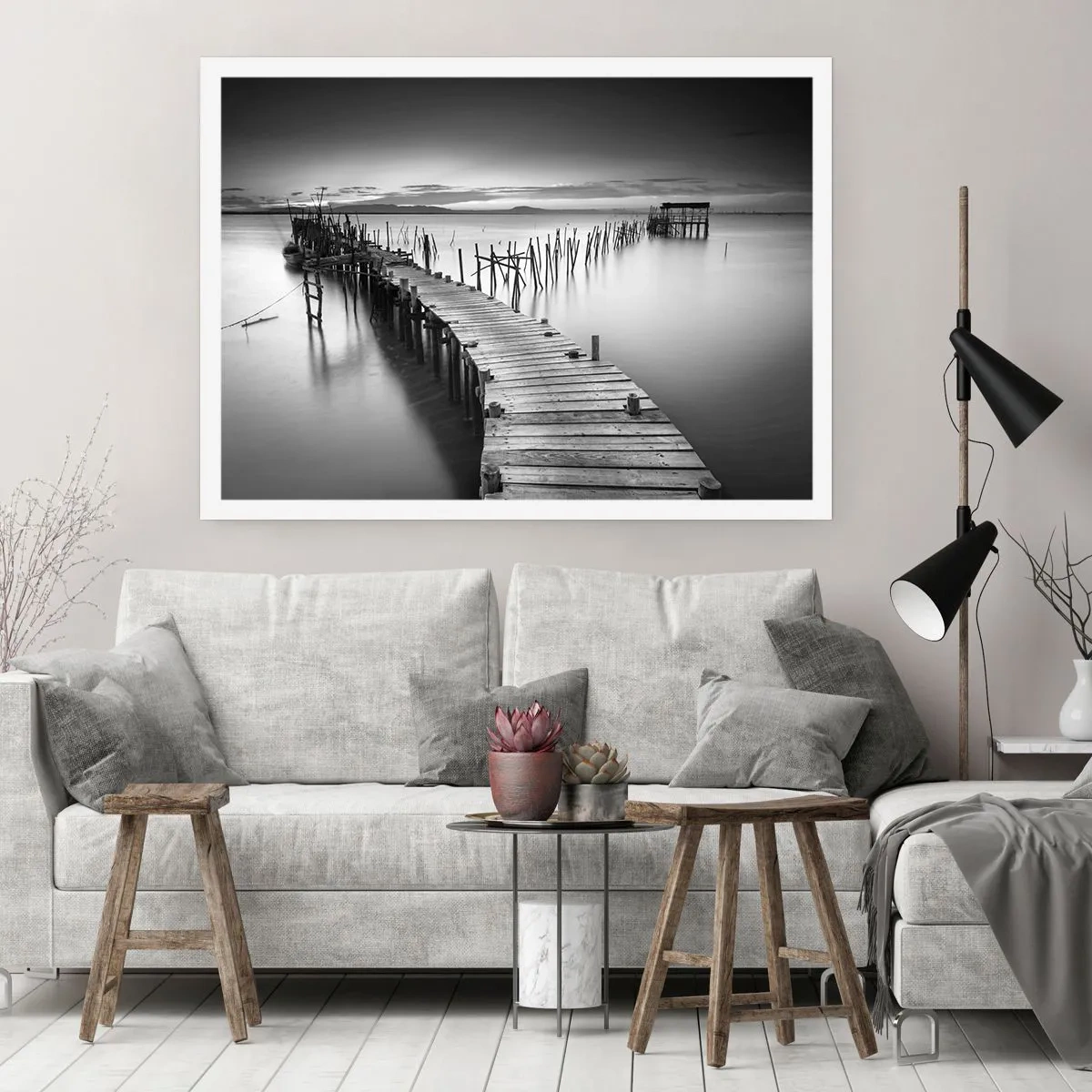 Pôster - A tranquilidade de uma costa esquecida - 50x40 cm