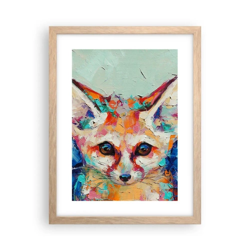 Pôster com moldura de carvalho claro - Estão prontos para mim? - 30x40 cm