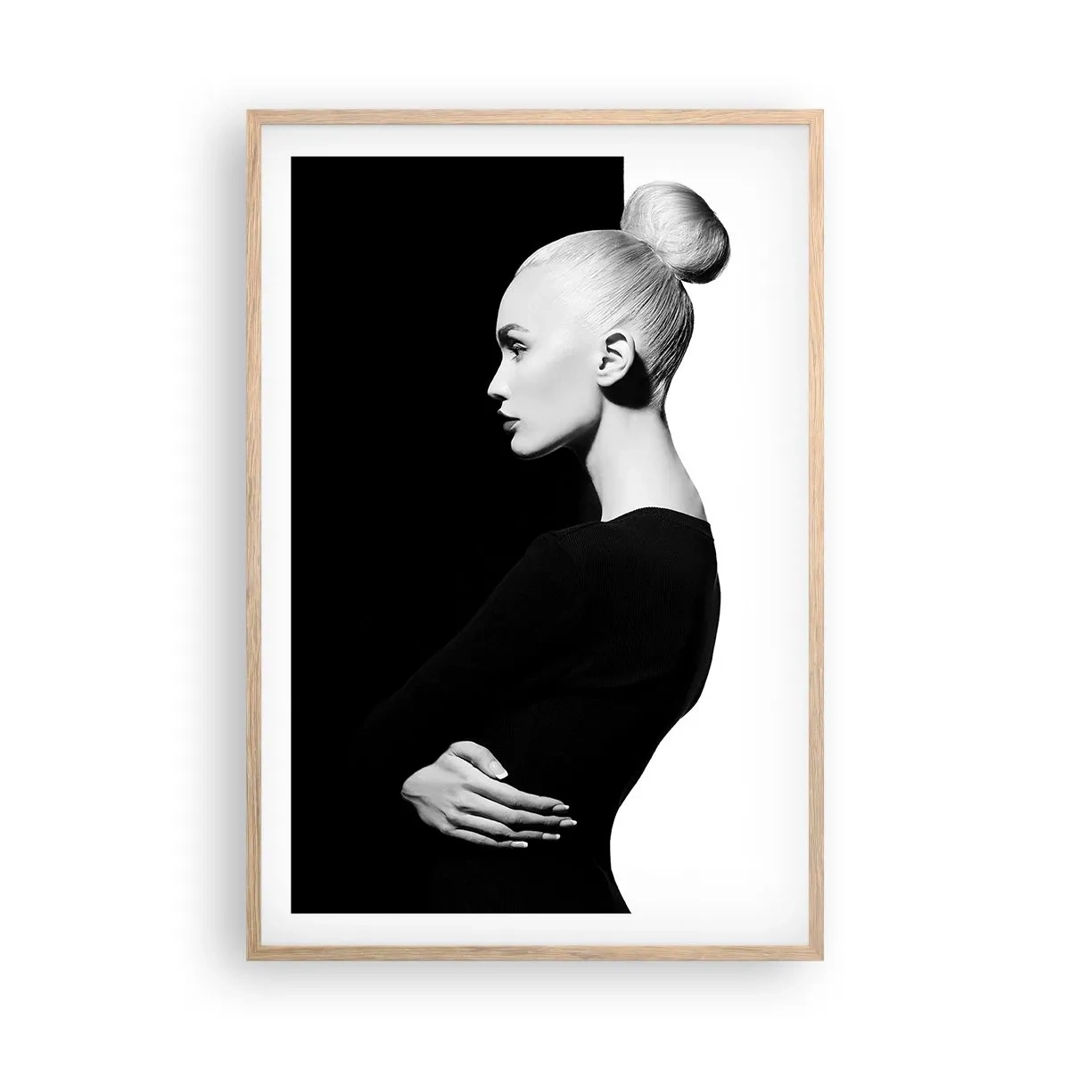 Pôster com moldura de carvalho claro - Simplesmente mulher - 61x91 cm