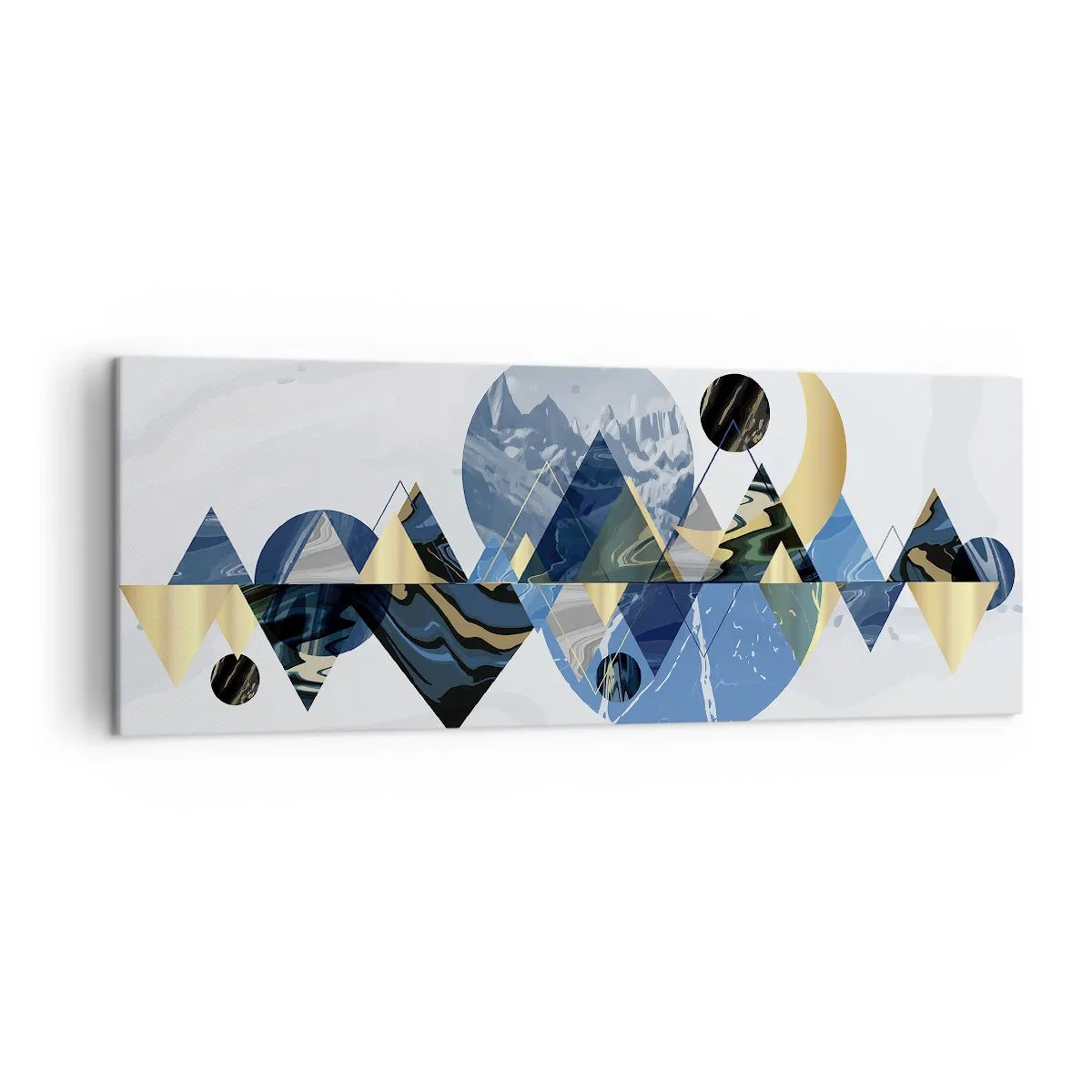 Quadro em tela - Paisagem geométrica - 140x50 cm