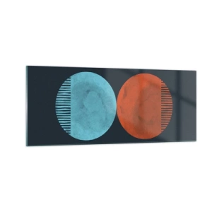 Quadro em vidro - Apenas geometria? - 100x40 cm