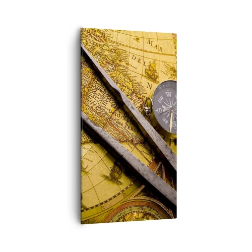 Quadro em tela - Onde estão esses tesouros? - 55x100 cm