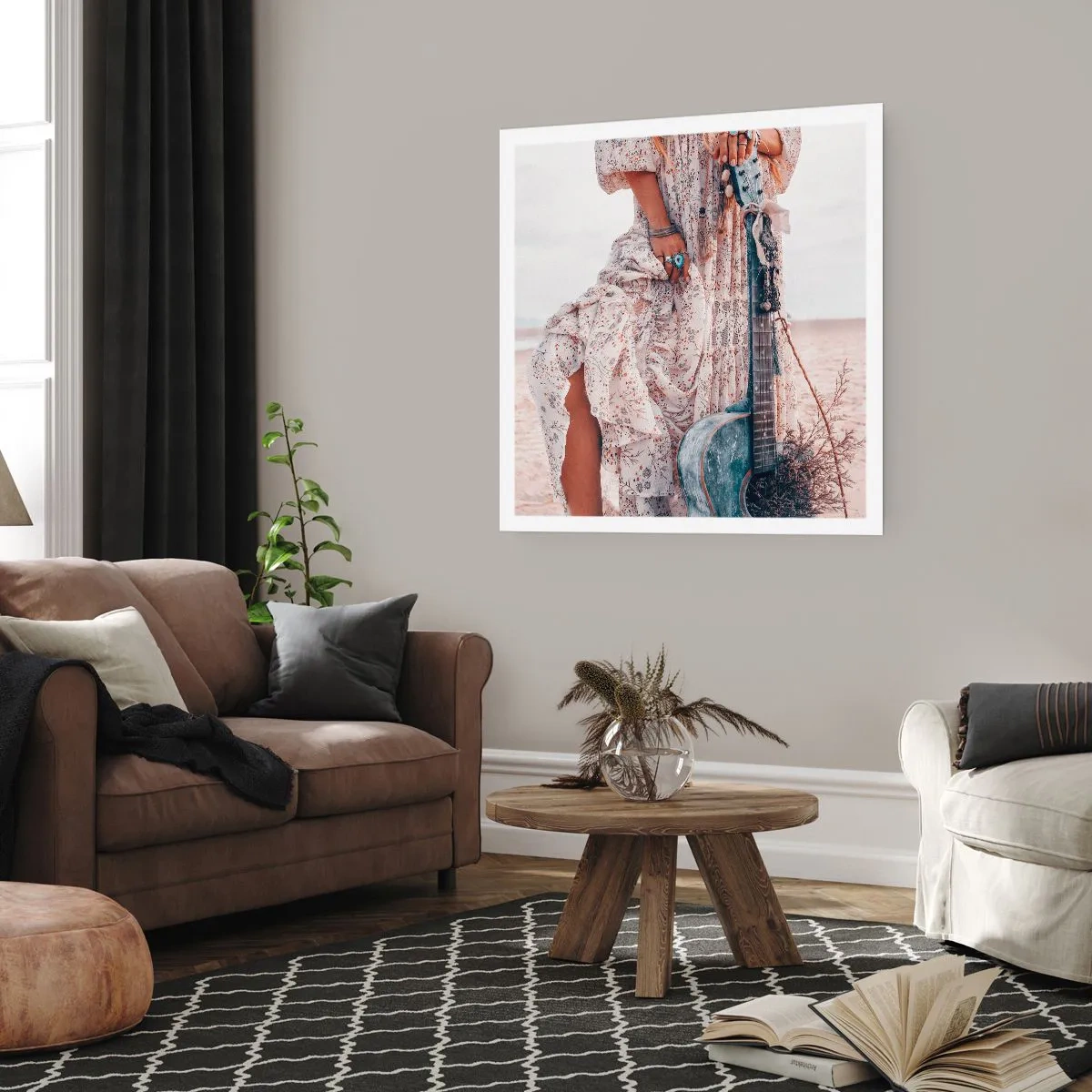 Pôster - Flores a caminho - 60x60 cm