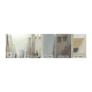 Amostra de papel de parede Premium Sand - Sonho com a cidade - Minimalista, Brilhante, Cidade - 100x30 cm