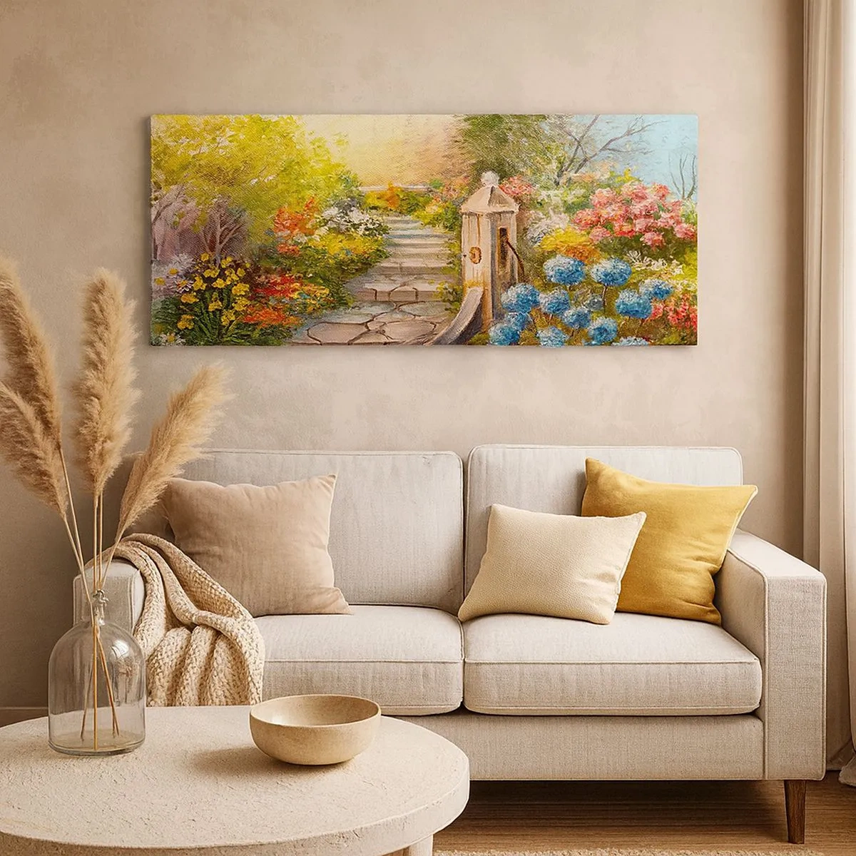 Quadro em tela - Em pleno florescimento - 100x40 cm
