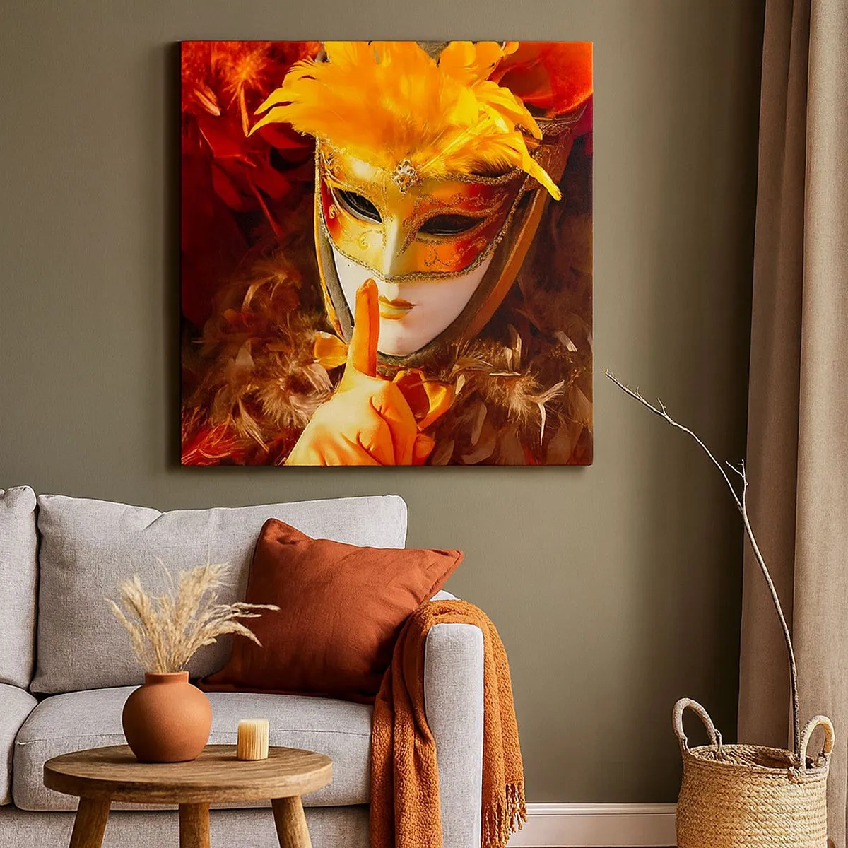 Quadro em tela - O mistério faz parte do jogo - 30x30 cm