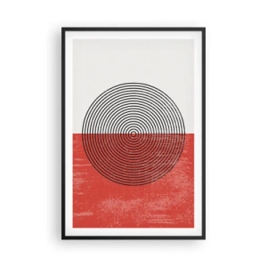 Pôster com moldura preta - Direto ao ponto - 61x91 cm