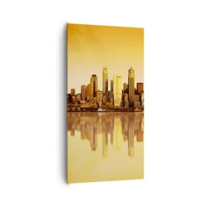 Quadro em tela - Silêncio da metrópole - 65x120 cm