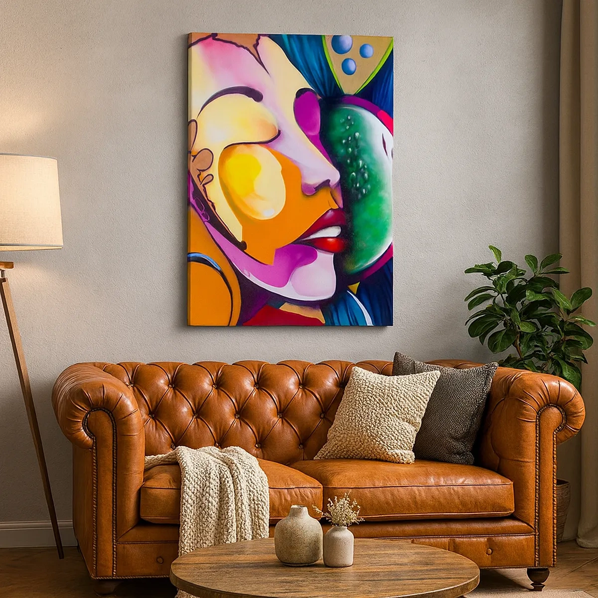 Quadro em tela - Toque de cor - 50x70 cm