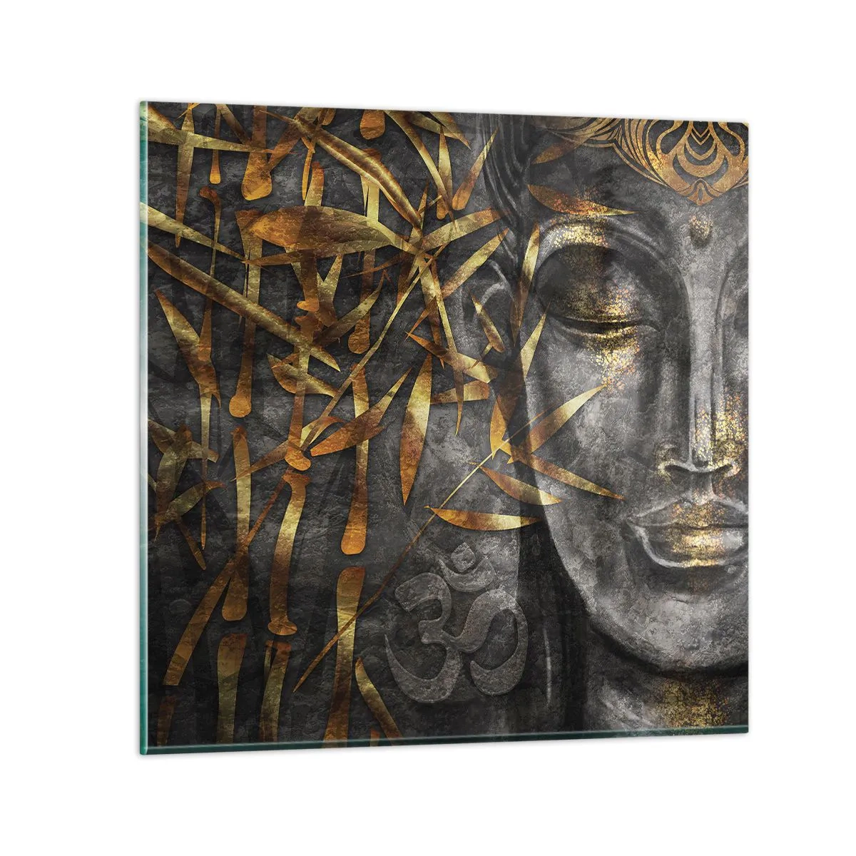 Quadro em vidro - Sinta a paz - 60x60 cm