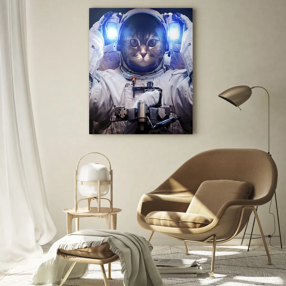 Quadro em vidro - Houston, temos um problema - 50x70 cm