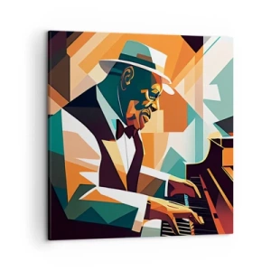 Quadro em tela - Todo aquele jazz - 50x50 cm