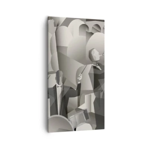 Quadro em tela - No espaço dos sons - 55x100 cm