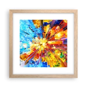 Pôster com moldura de carvalho claro - In medias res - 30x30 cm