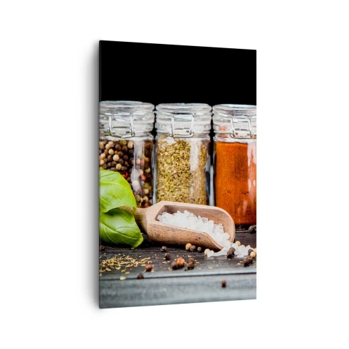 Quadro em tela - Para que a vida tenha um sabor - 80x120 cm