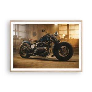 Pôster com moldura de carvalho claro - Tudo posso - 100x70 cm