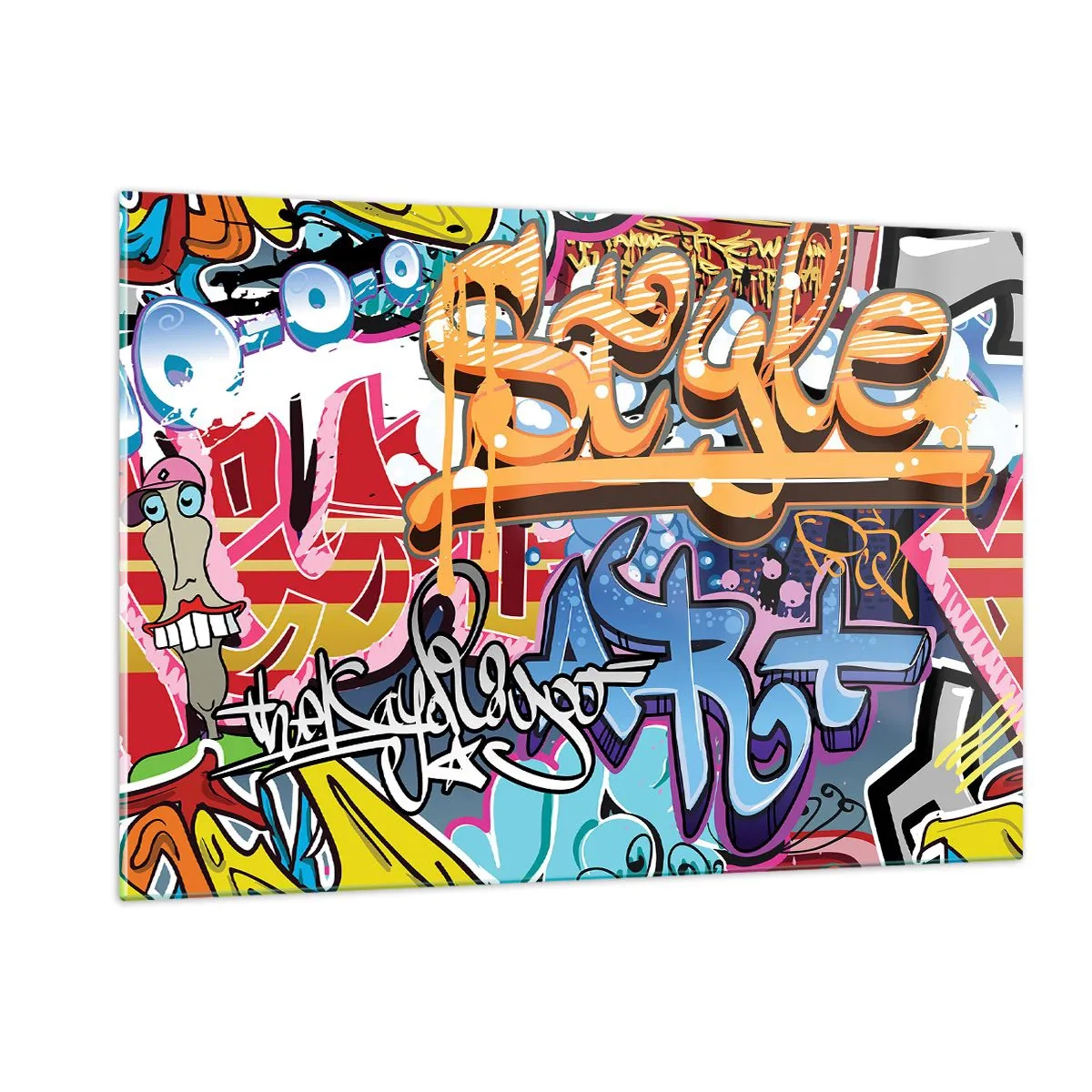 Quadro em vidro - Murais, murais, murais... - 120x80 cm