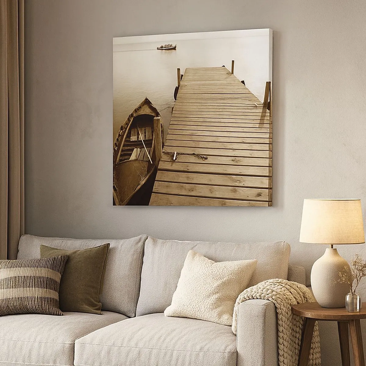 Quadro em tela - Paz de espírito - 30x30 cm