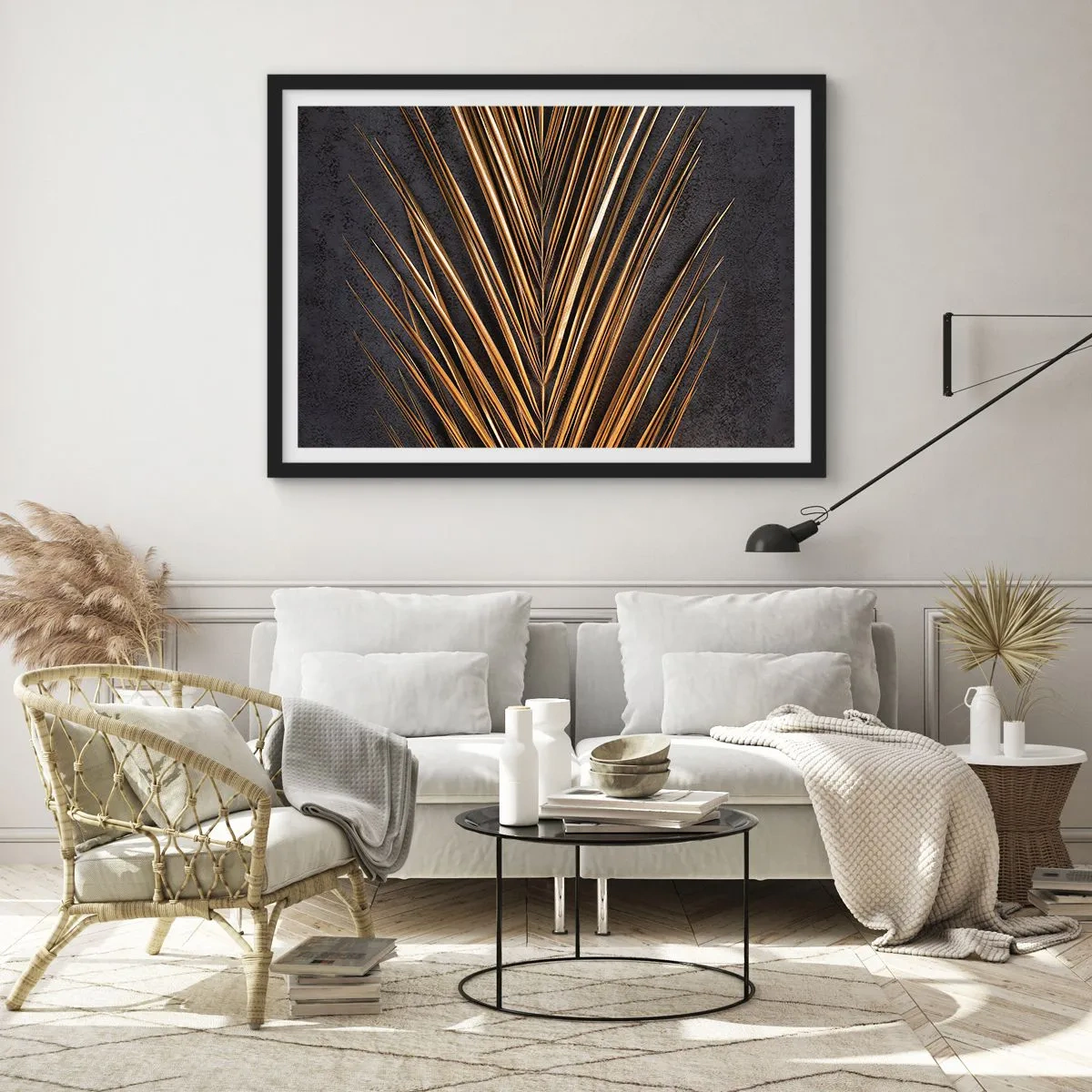 Pôster com moldura preta - Ouro dos trópicos - 91x61 cm