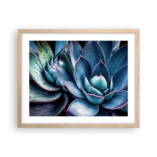 Pôster com moldura de carvalho claro - Força vital - 50x40 cm