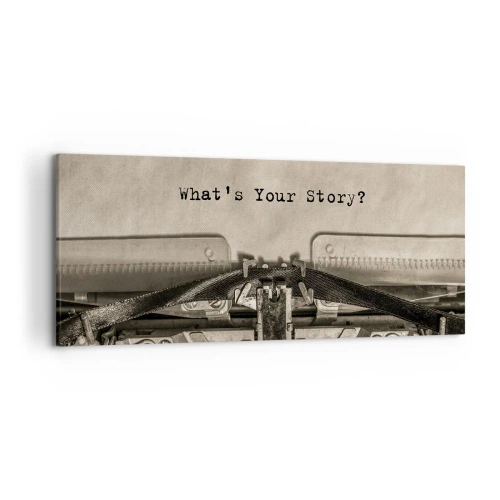 Quadro em tela - Conta-me - 120x50 cm