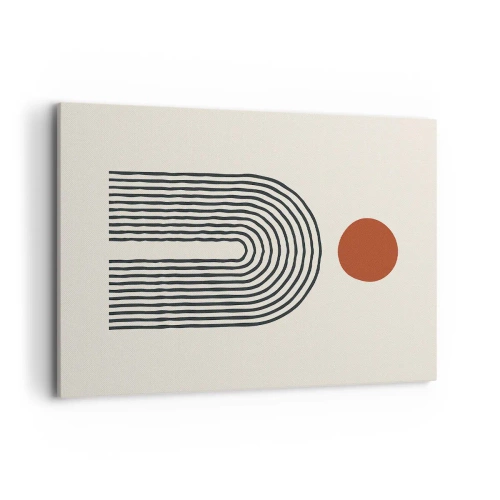 Quadro em tela - Magnetismo de formas e cores - 100x70 cm