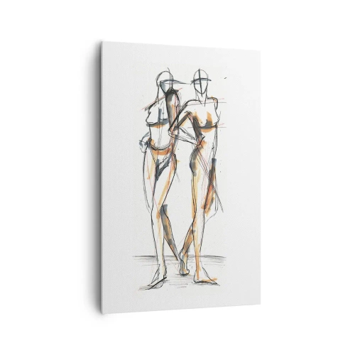 Quadro em tela - Um estudo do encanto - 80x120 cm