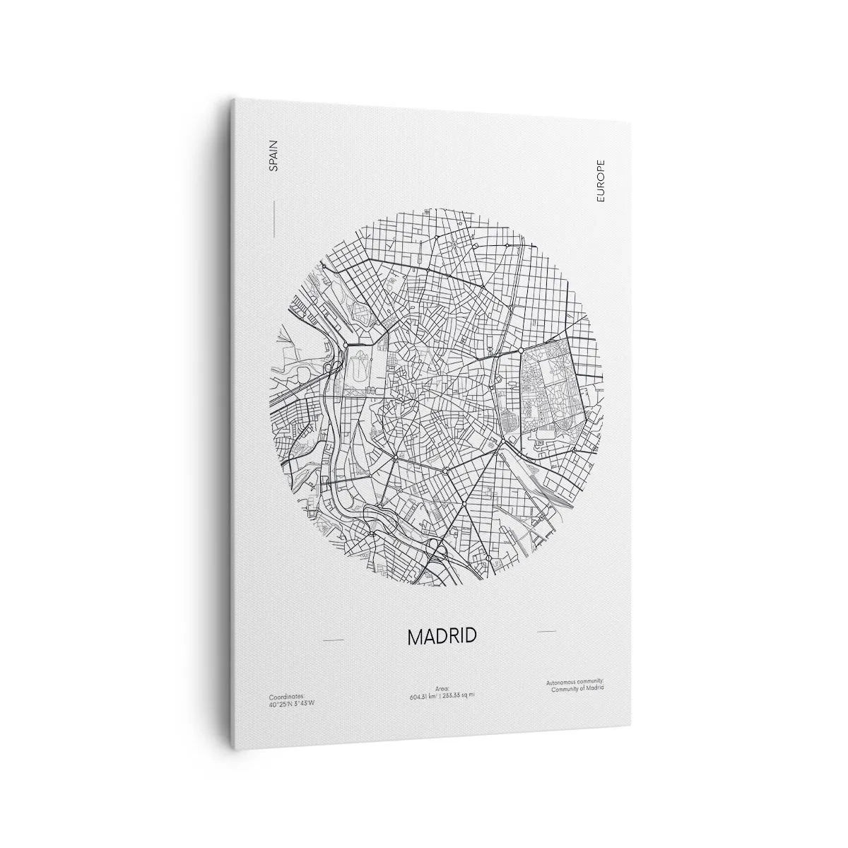 Quadro em tela - Anatomia de Madri - 70x100 cm