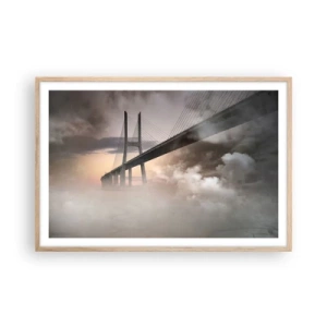 Pôster com moldura de carvalho claro - No rio que não existe - 91x61 cm