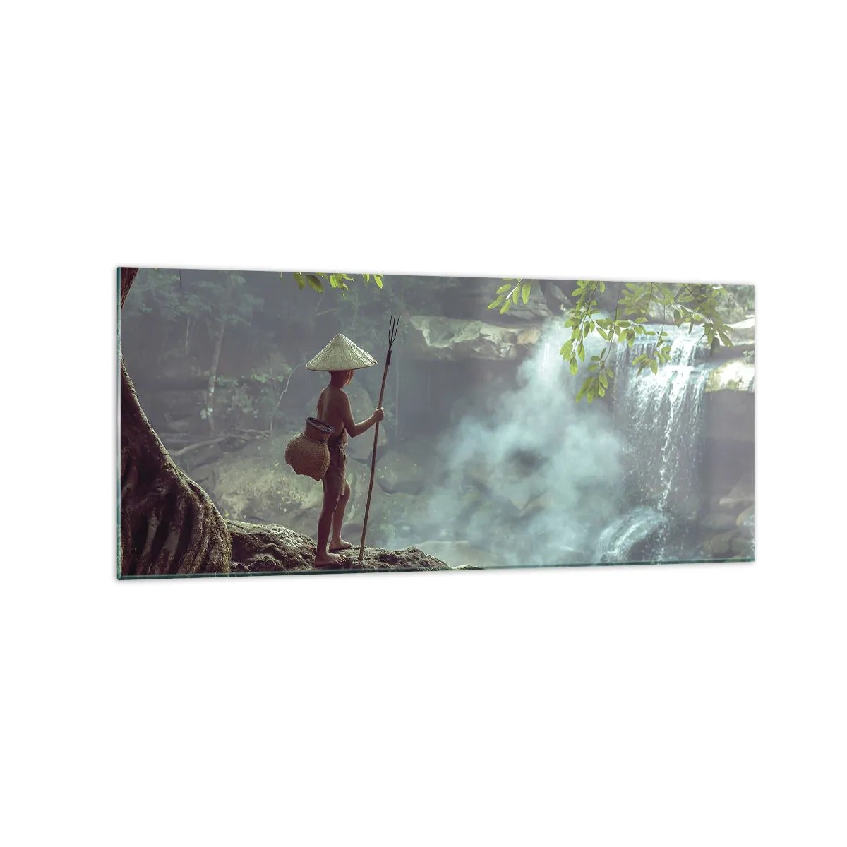 Quadro em vidro - Amigo da natureza - 120x50 cm
