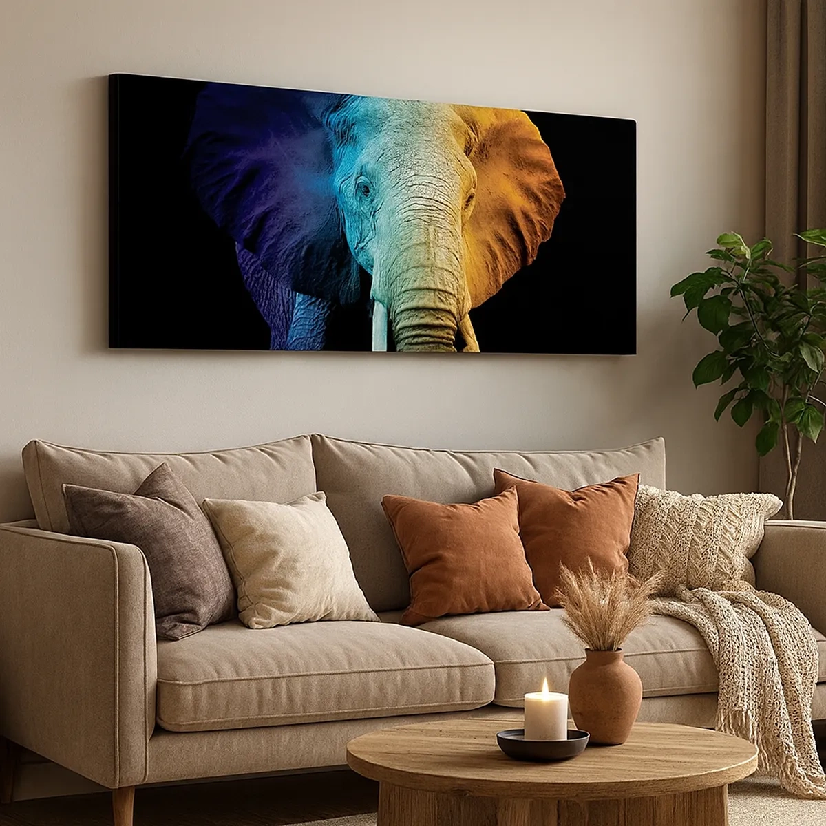 Quadro em tela - Excêntrico, não esquisito - 30x30 cm