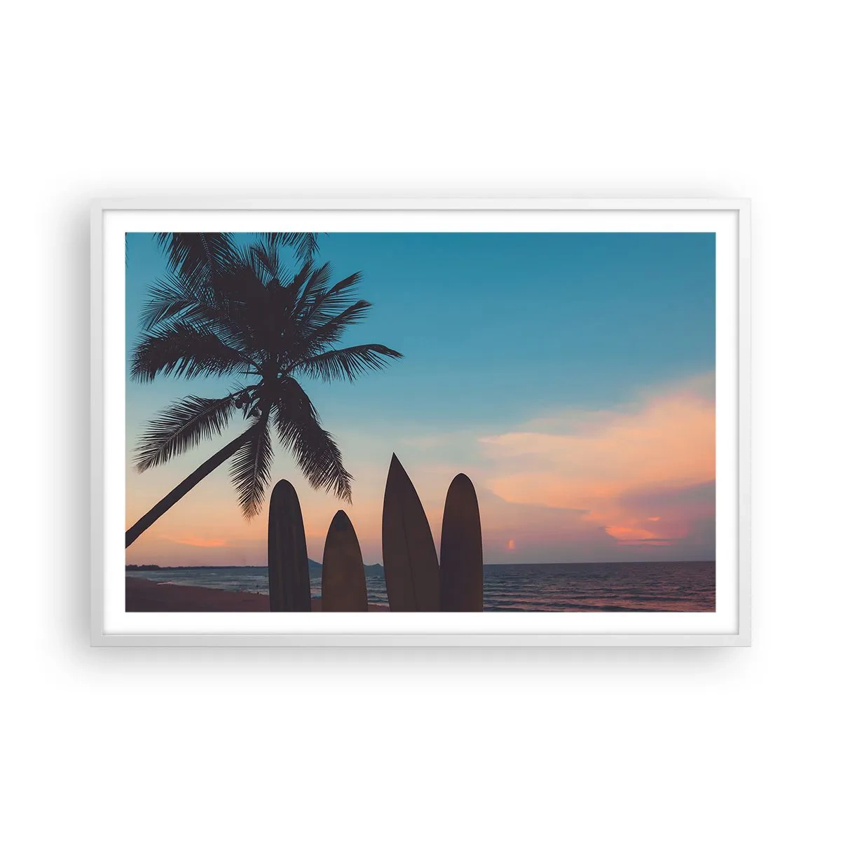 Pôster em moldura branca - Amanhã também será divertido - 91x61 cm