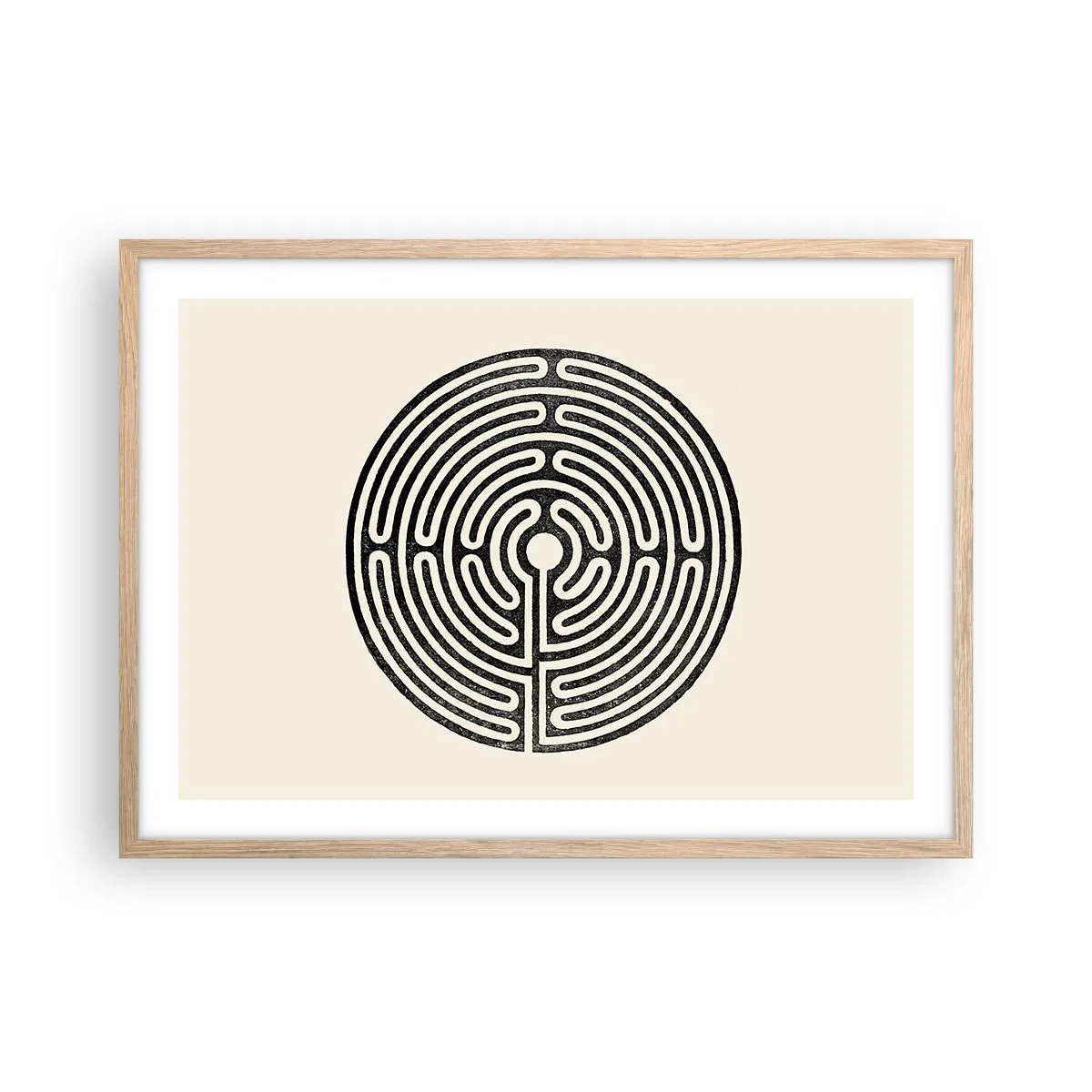 Pôster com moldura de carvalho claro - Ordem misteriosa - 70x50 cm