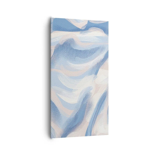 Quadro em tela - Ondas azuis - 65x120 cm