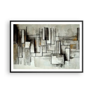 Pôster com moldura preta - O poder da simplicidade - 100x70 cm