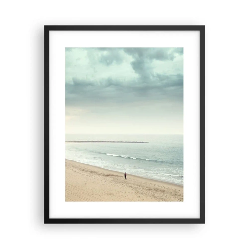 Pôster com moldura preta - Em busca da paz - 40x50 cm