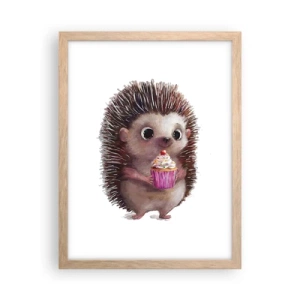 Pôster com moldura de carvalho claro - A celebração é diária - 30x40 cm