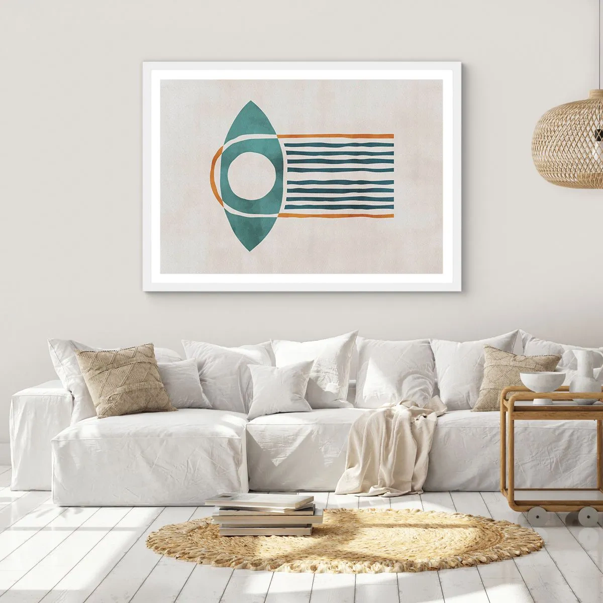 Pôster em moldura branca - Sinais e rituais - 70x50 cm