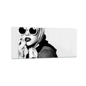 Quadro em vidro - Saudações dos anos 60 - 120x50 cm