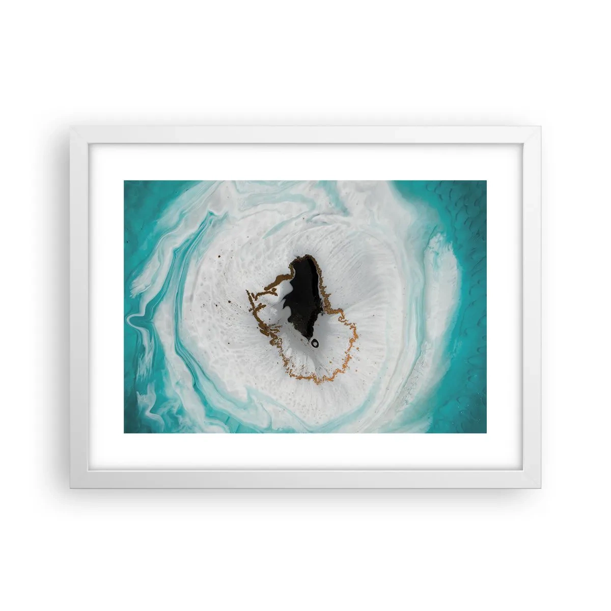 Pôster em moldura branca - Penetrar no interior - 40x30 cm