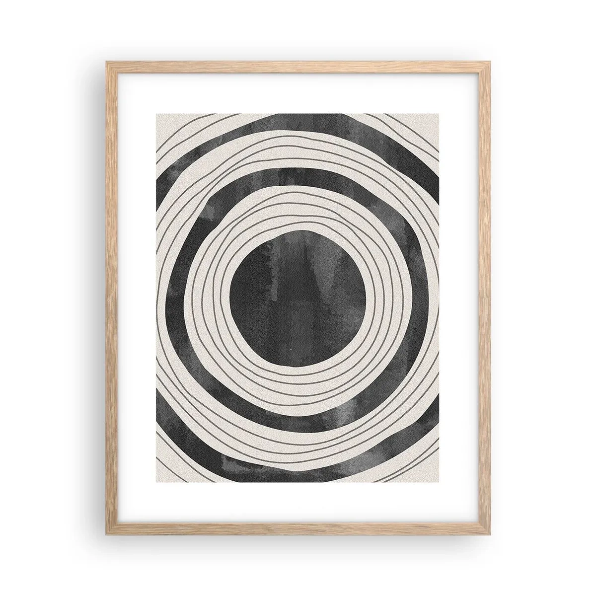 Pôster com moldura de carvalho claro - Direito ao ponto - 40x50 cm