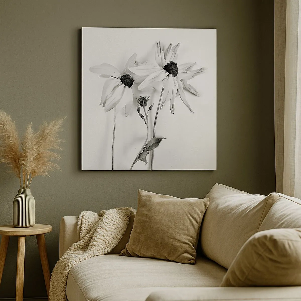 Quadro em tela - Ninguém quer estar sozinho - 30x30 cm