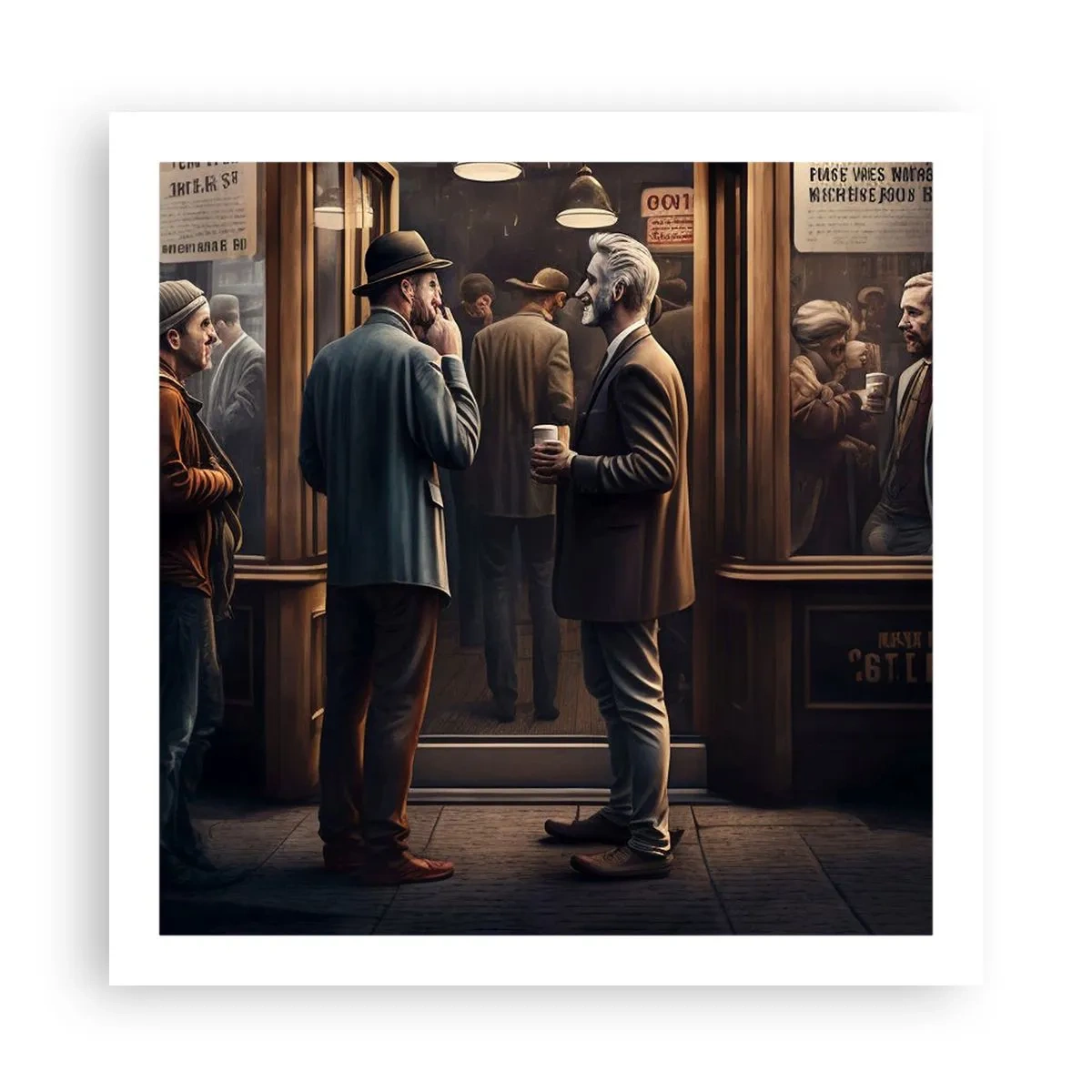 Pôster - Boa hora do dia - 60x60 cm