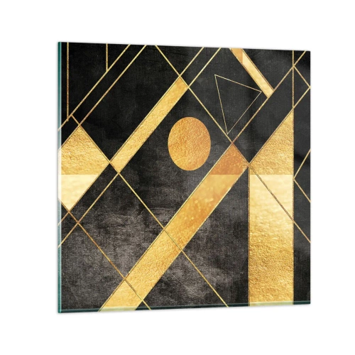 Quadro em vidro - Sol do Deserto - 70x70 cm