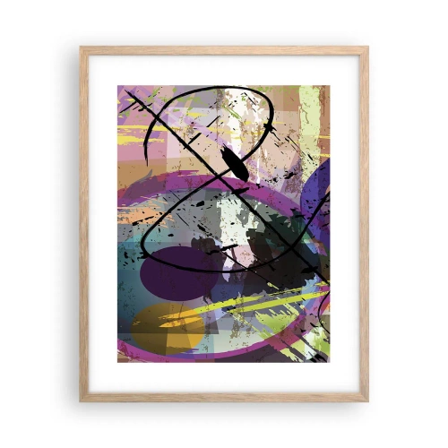 Pôster com moldura de carvalho claro - Pode ir direto ou ao redor - 40x50 cm