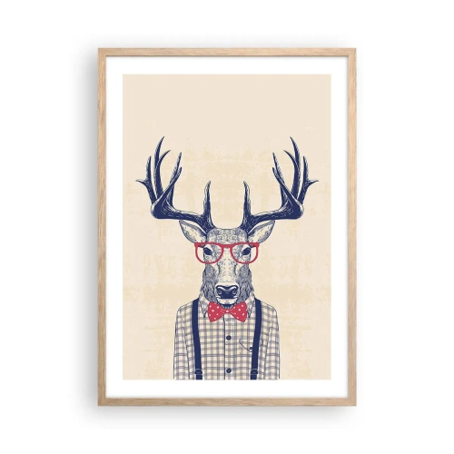 Pôster com moldura de carvalho claro - Extravagância engraçada - 50x70 cm